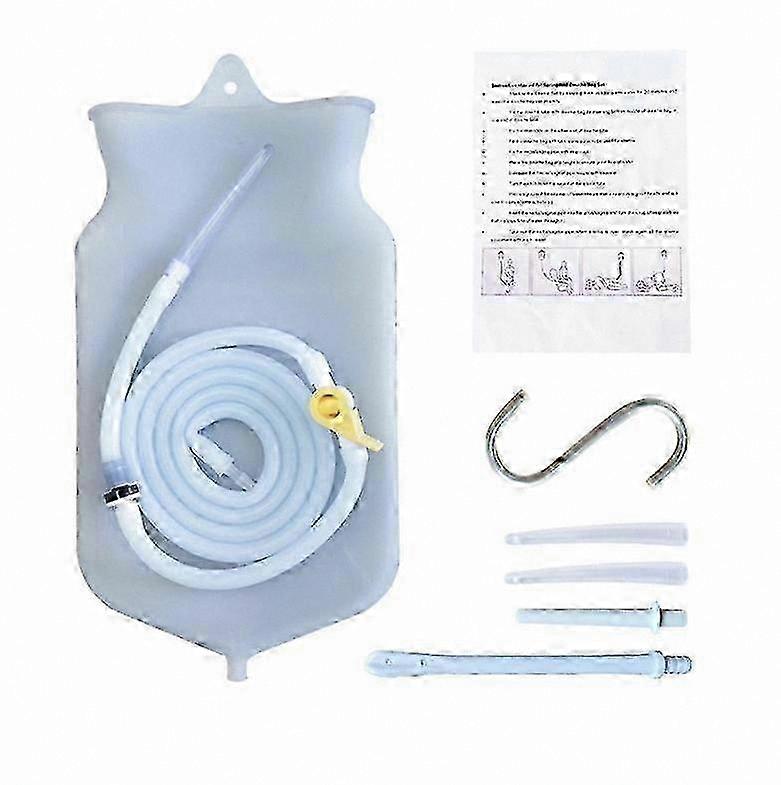 2L Rubber Enema System with Valve Control