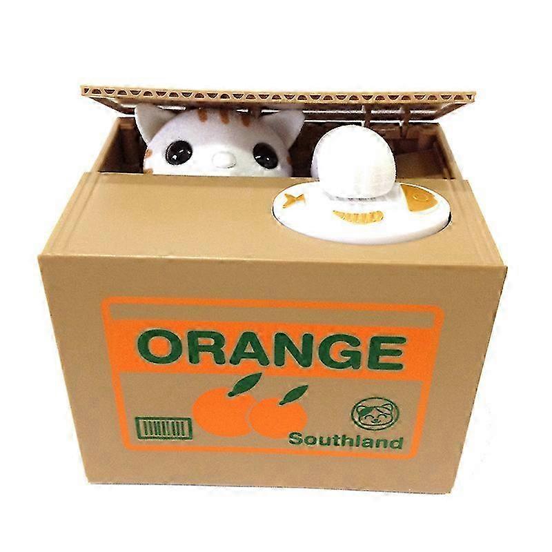 Animated Kitten Coin Box