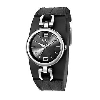 V & l party Watch for Women Analog Quartz with Cowhide Bracelet VL077601