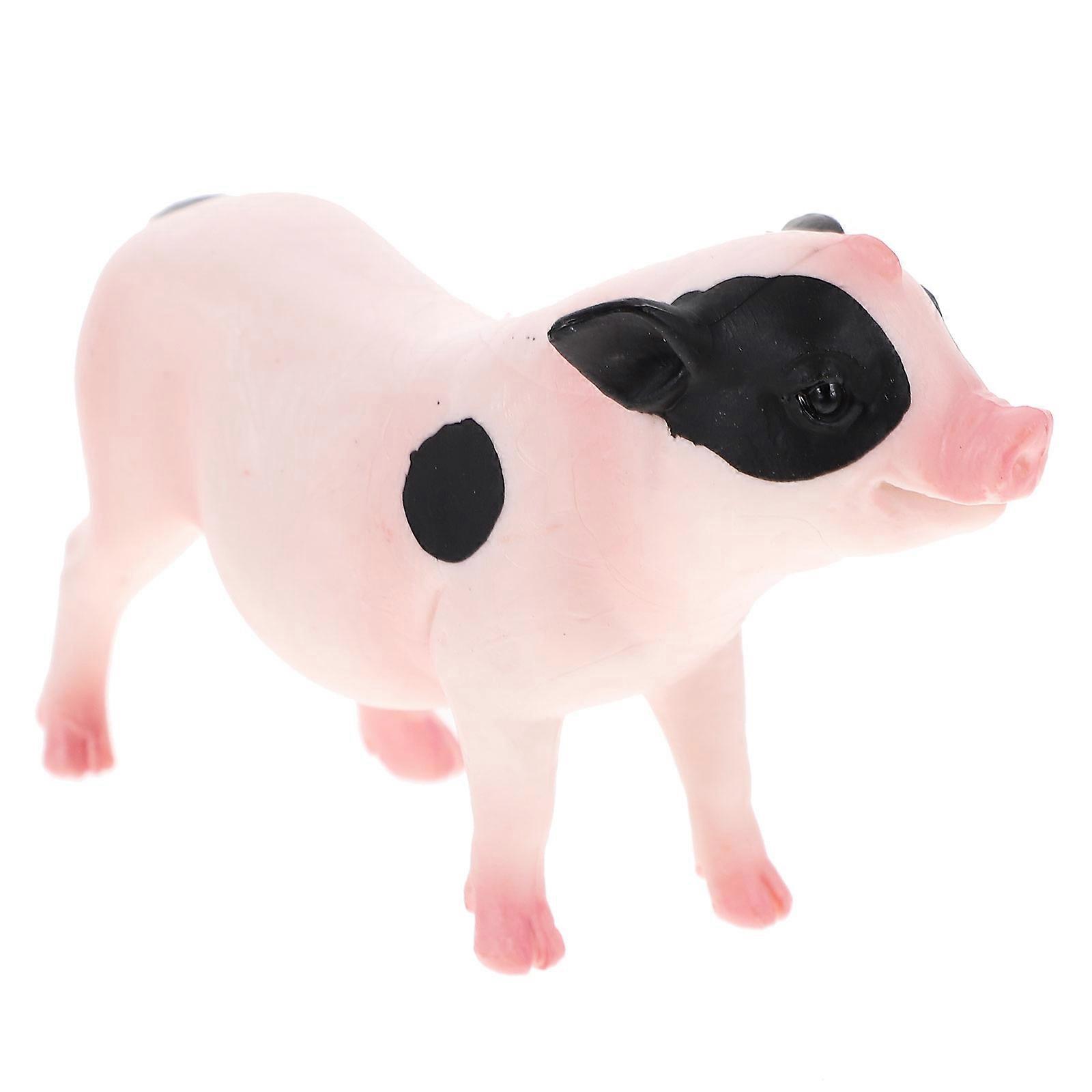 Plastic Small Pig Model Simulation Pig Model for Decor Nursery Accent