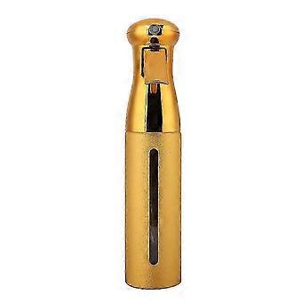 250 ml sprayflaske til frisørsalon, med fin forstøvning og et elektropletteret ydre. Højtryksdyse til styling i saloner, barbering og vanding af planter derhjemme.