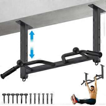 32 inch plafondgemonteerde optrekstang, robuuste multifunctionele kin-upstang voor thuisgymnastiek