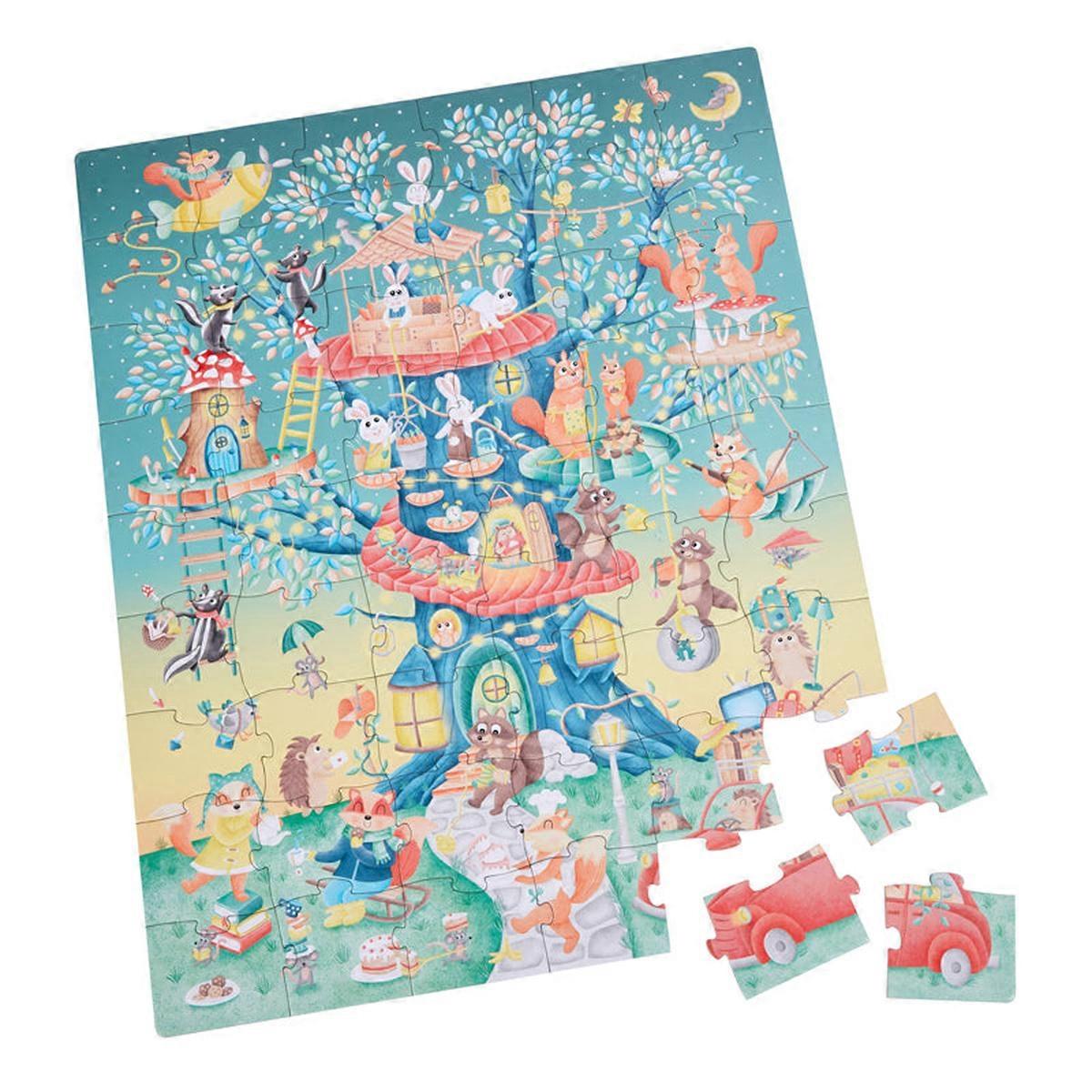Eurekakids Tree House Friends Puzzle 54 Piece Educational Learning Activity