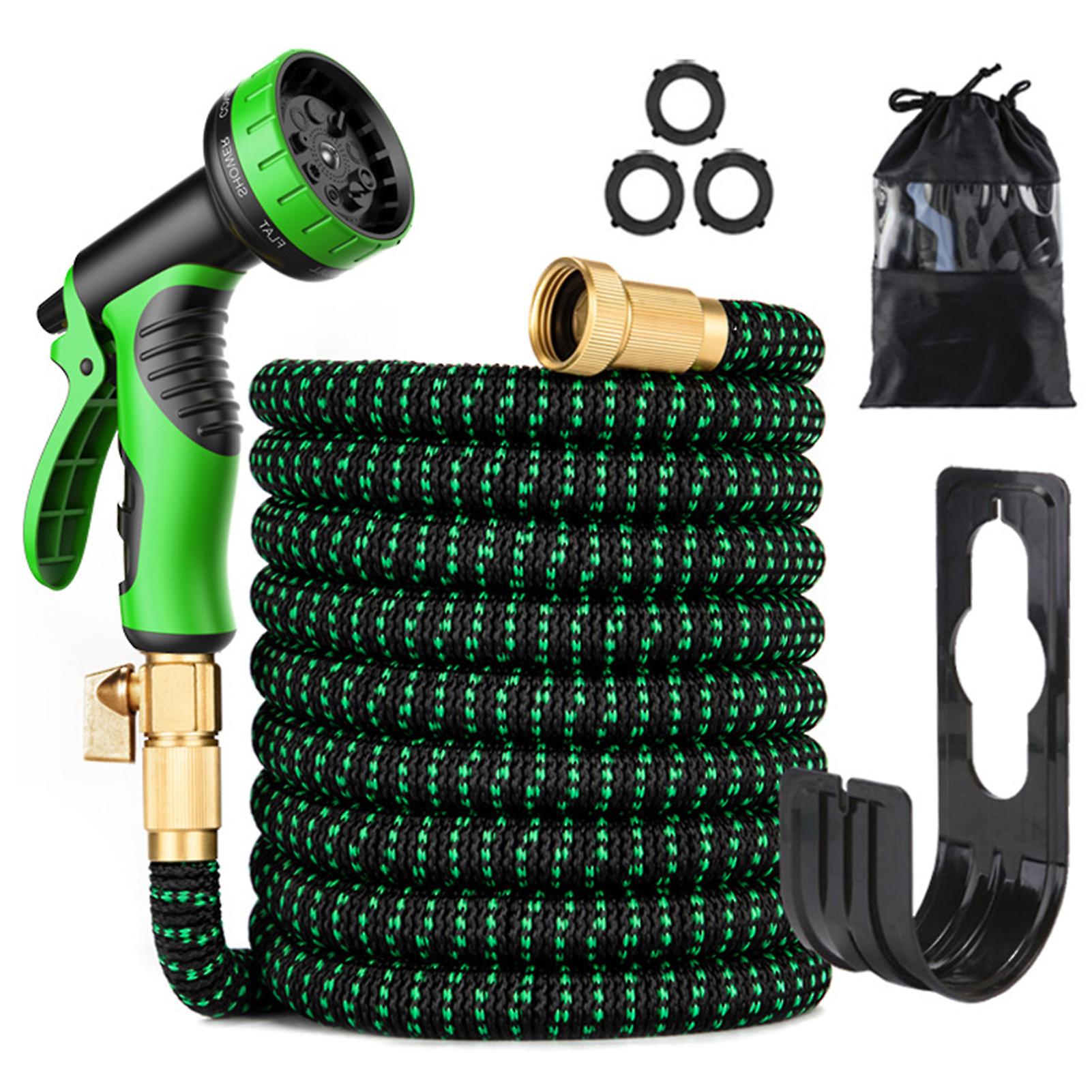 Expandable Garden Hose With 9 Function Nozzle Flexible Strong Water Hose