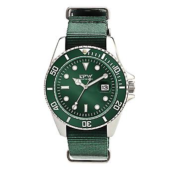 Veeki Reloj de cuarzo de negocios para hombre Correa tejida Esfera redonda Reloj impermeable Regalos navideños para la familia