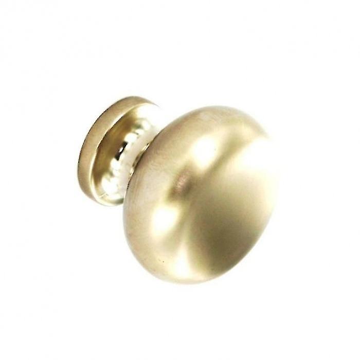 Securit Round Matte Nickel Door Knob (Pack Of 2)