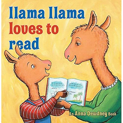 Lama lama älskar att läsa (lamadjur Llama)