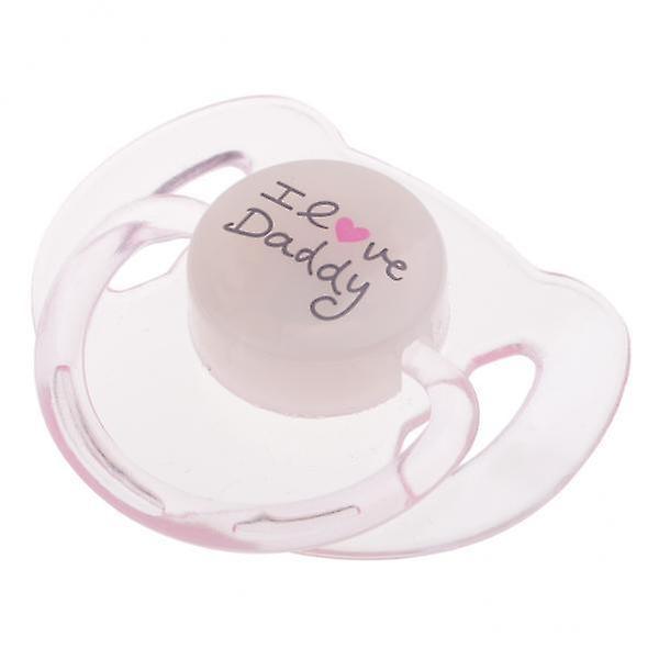 2xCute Dummy Magnetic Pacifier for Reborn Baby Supplies Dark Clear