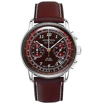 Zeppelin lz126 Los Angeles Men's Analog Quartz Watch with Cowhide Bracelet 7614-6
