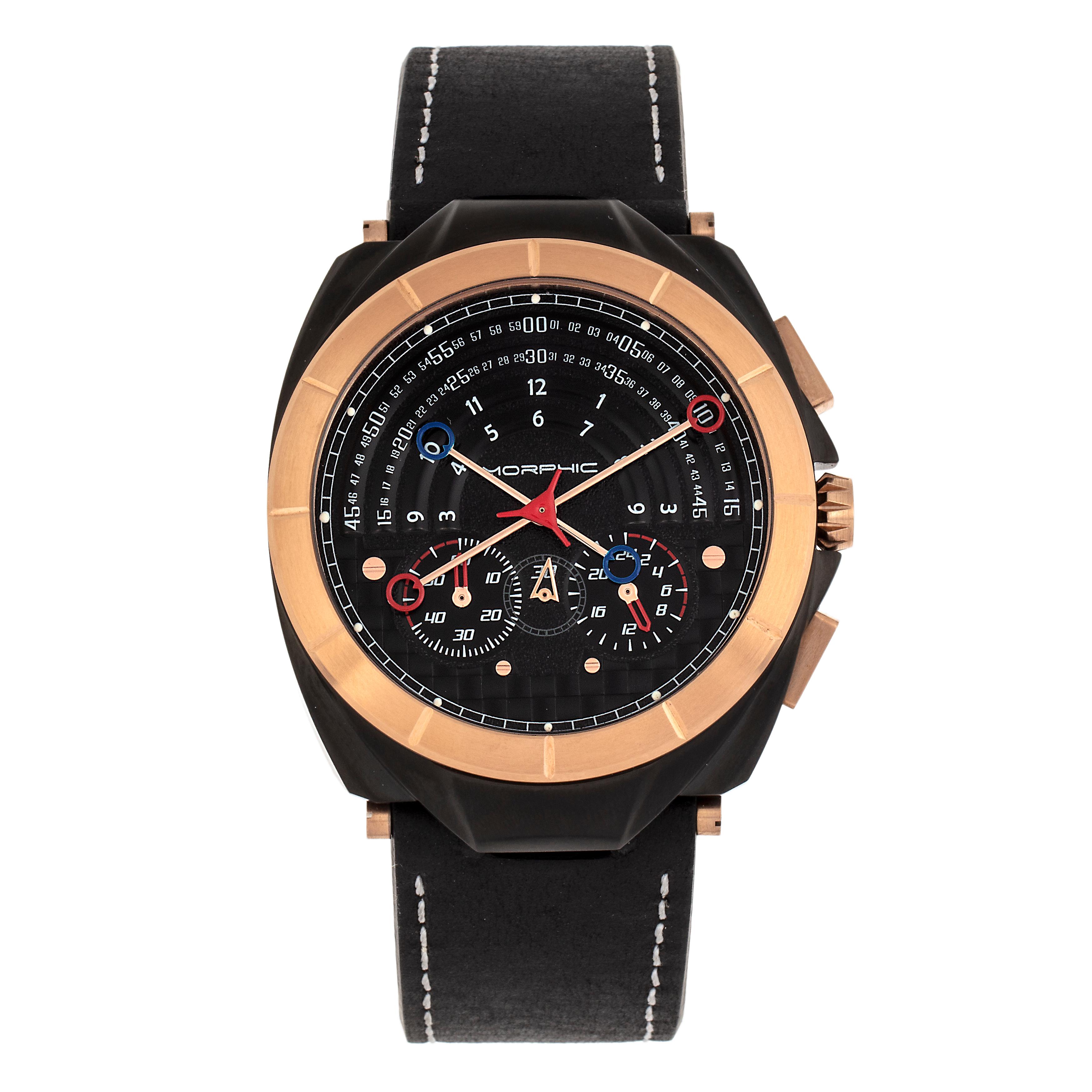 Orologio Morphic M79 Series Chronograph In pelle - Nero | Fruugo CH