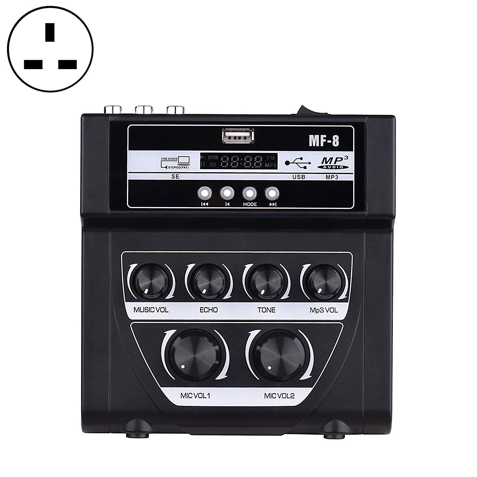 F-8 Portable Mixer Power Bank Powered Voice Recording Bluetooth-compatible Clear Sound Microphone Mixer For Studio