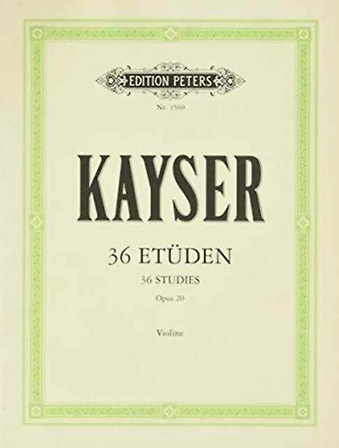 36 Studies Op. 20 For Violin Paperback Book