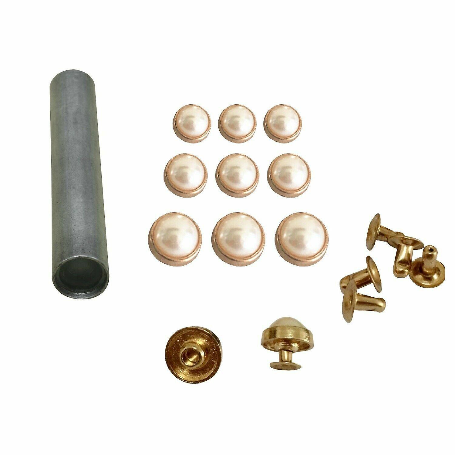 Half Pearls Rivets Studs Acrylic Hand Tool