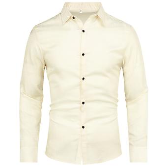 Youthup Mens Houndstooth Pattern Print Formal Shirt