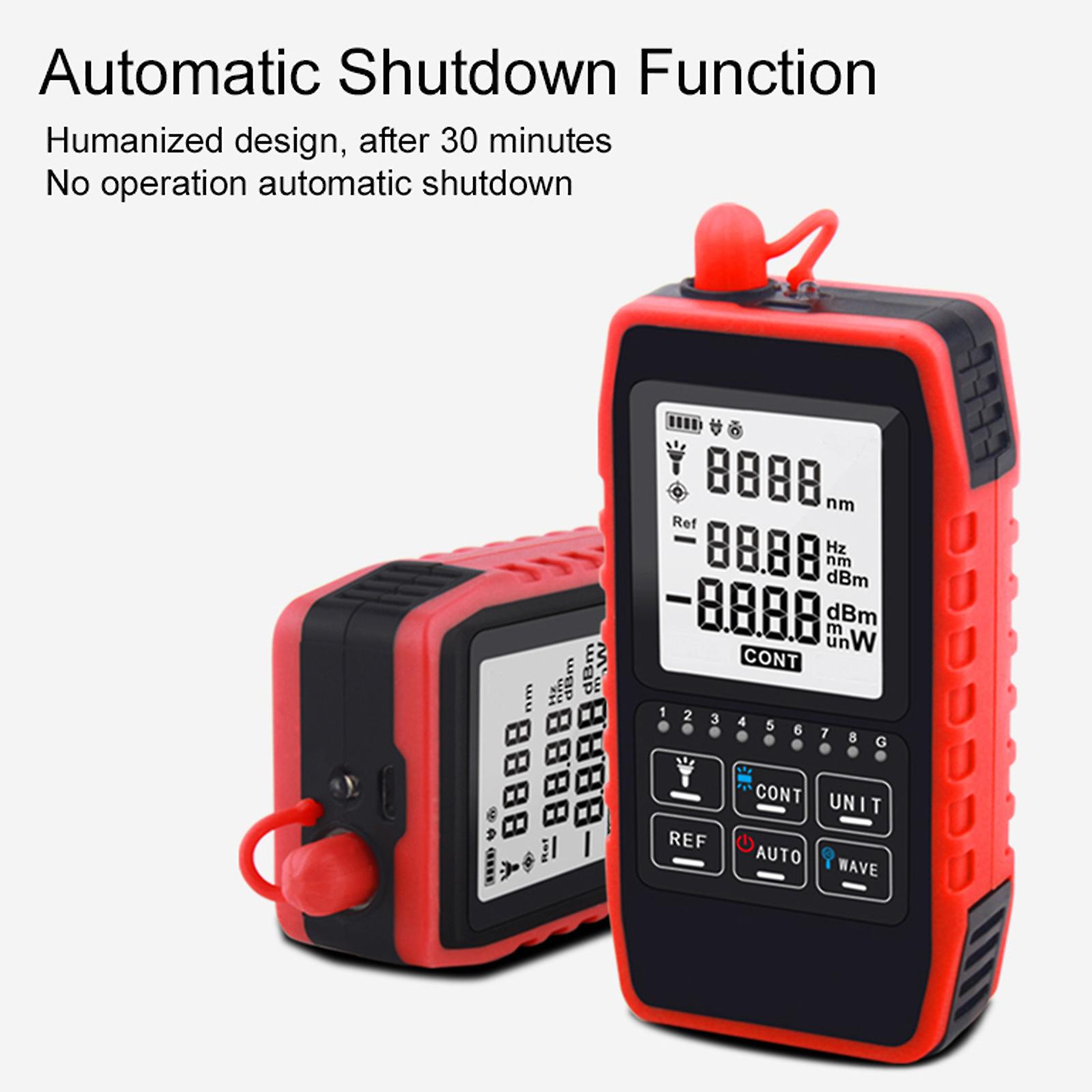 Nf-908s Network Line Finder Charging Optical Power Meter Red Light Pen All-in-one Optical Fiber Line Measuring Instrument