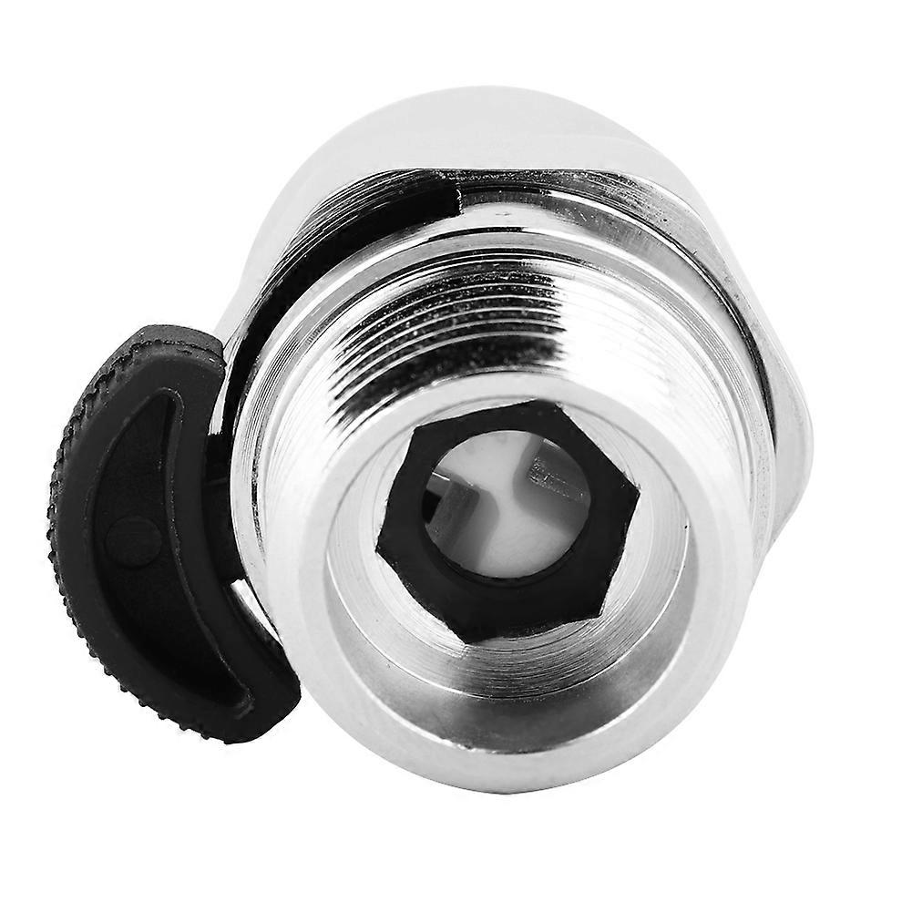 1/2in Shower Head Sprayer Flow Control Valve Adapter Universal Fit For Standard Shower Heads