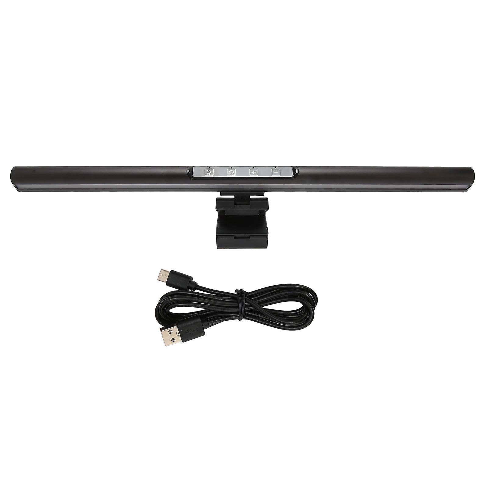 Computer-Monitor-Lampe Professionelle Touch-Steuerung 5-Farben-Temperatureinstellung Computer-Monitor-Lichtleiste Schwarz