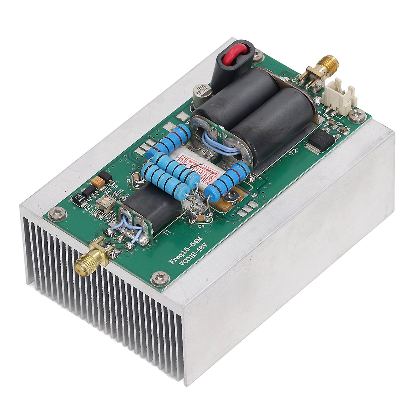 Amplificator cu unde scurte 100W 1.5-54MHz DC 12-16V Conector SMA feminin Modul de amplificare cu unde scurte
