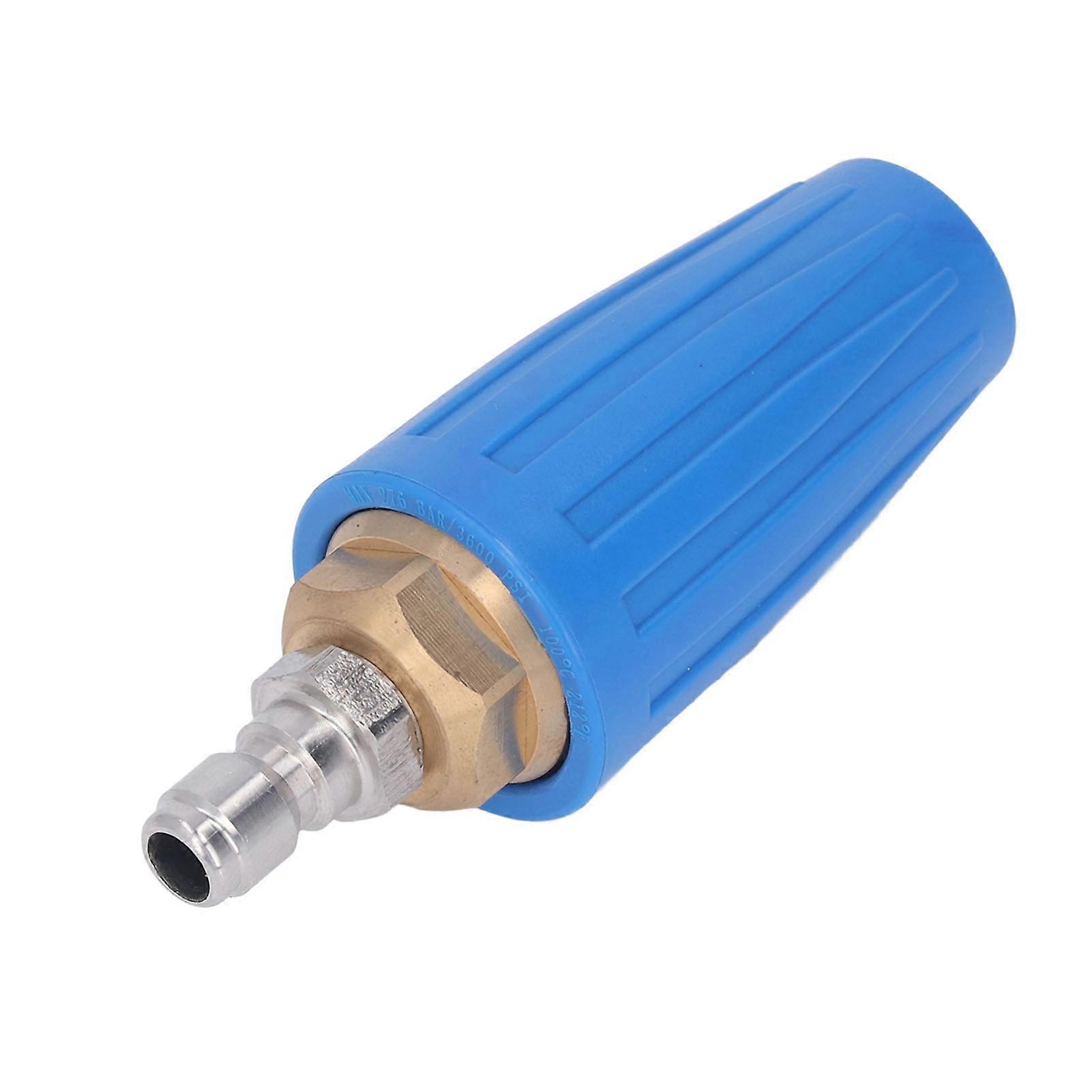 Buse turbo pour nettoyeur haute pression 1/4 po 3 600 psi 3,0 gal/min, buse de pulvérisation rotative, connexion rapide, outil de nettoyage