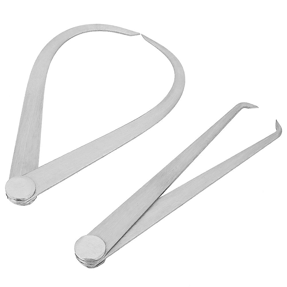 Caliper Measuring Tool, 2Pcs 6" Machinist Stainless Steel Joint Outside Inside Calipers Measuring Tool Set OK56T