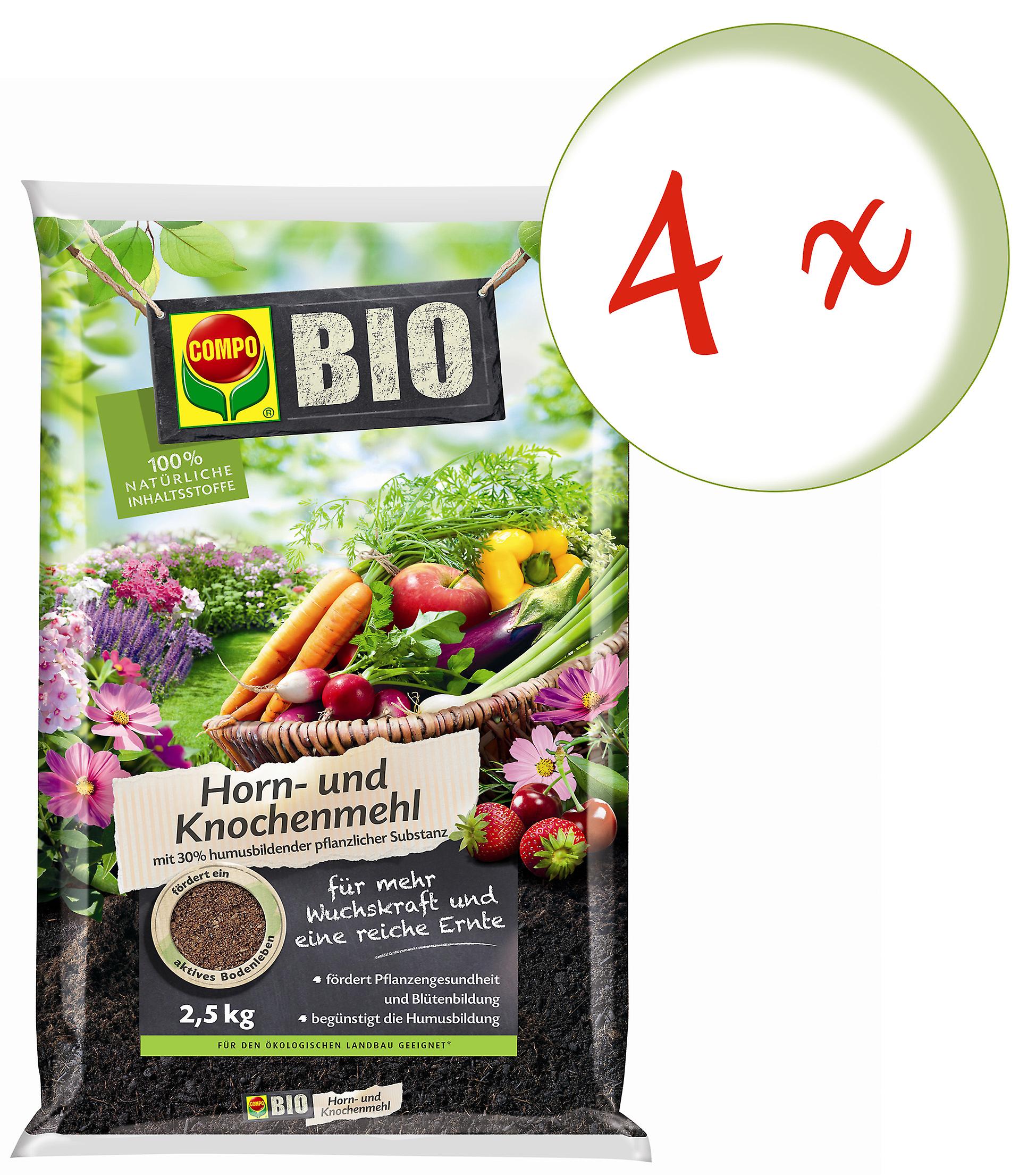 4 x COMPO BIO horn and bone meal, 2.5 kg