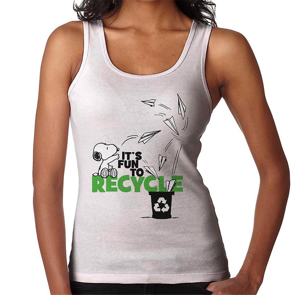 Peanuts Snoopy Its Fun To Recycle Women's Vest