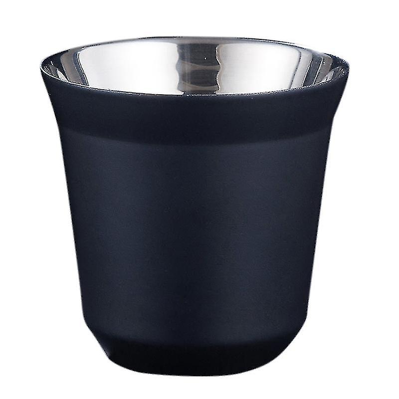 80ml Double Wall Stainless Steel Espresso Cup Insulation For Pixie Coffee Cup Capsule Shape Coffee-YUHAO