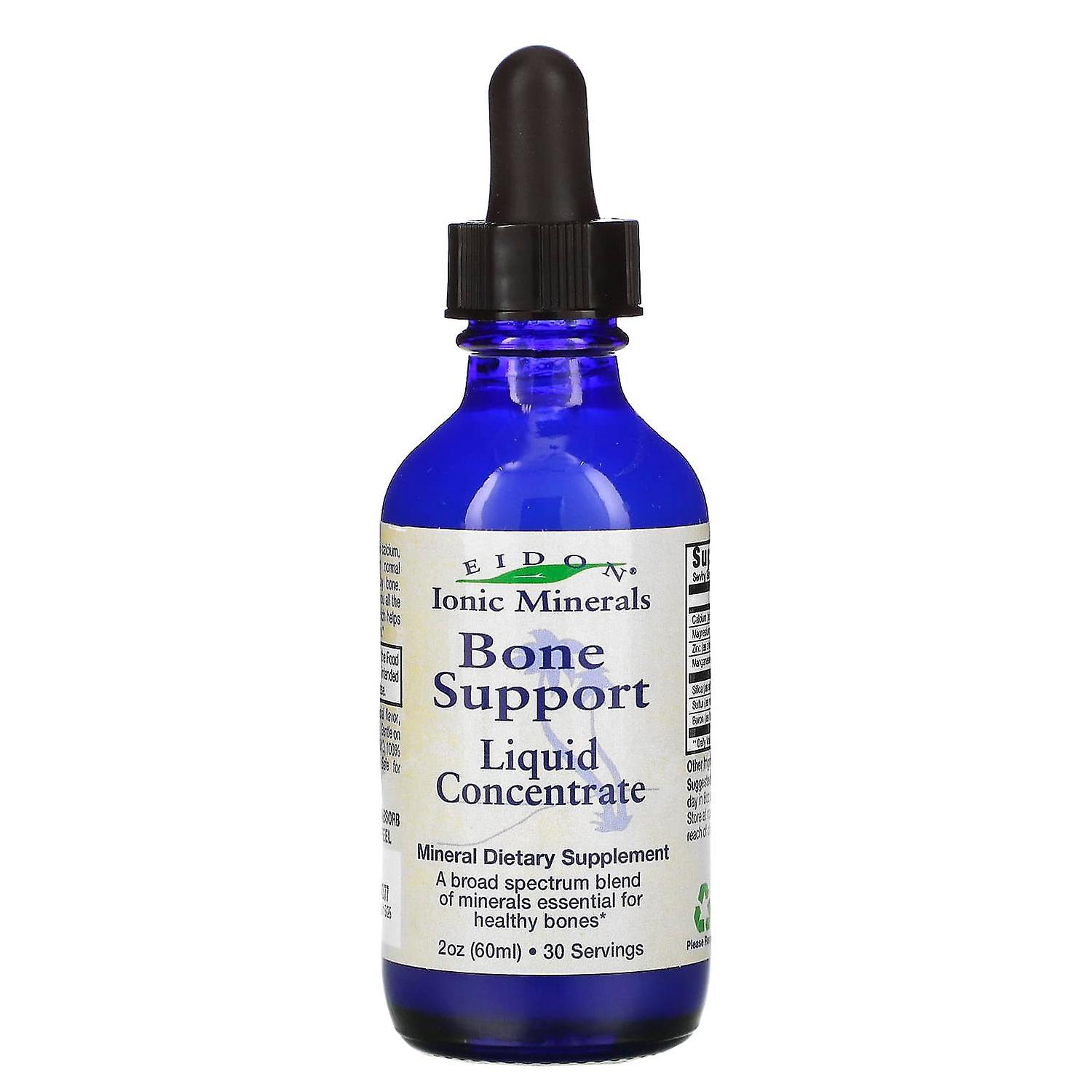 Eidon Mineral Supplements, Ionic Minerals, Bone Support, Liquid Concentrate, 2 oz (60 ml)
