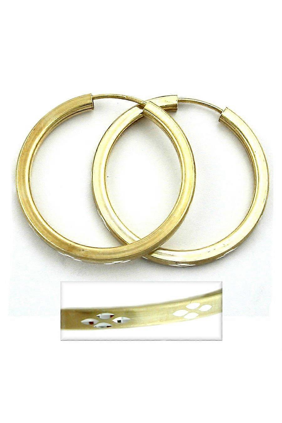 Hoop Earrings Gilded Silver 925 - Gl91412