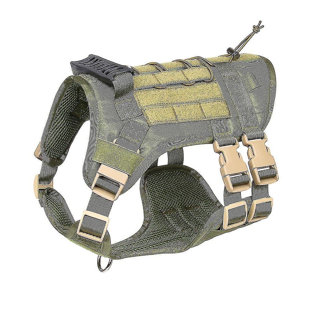 ペット安全ベスト調整可能な耐久性なしプル戦術訓練犬ハーネス