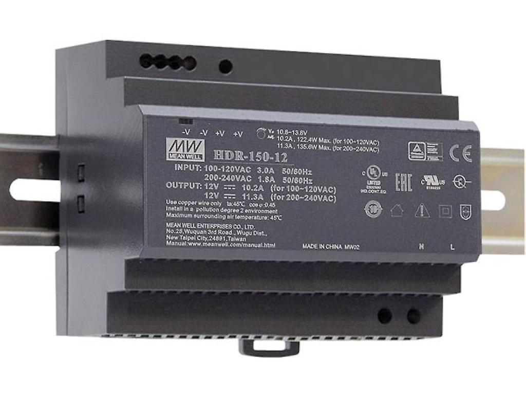 Industrial Din Rail Power Supply - Single Output - 150 W - 12 V
