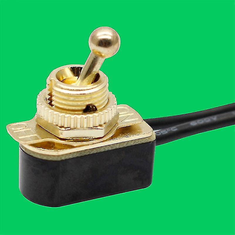 AC 250V 6A Interruttore a levetta standard precablato On / Off con cavo a filo mt-2021 Spst