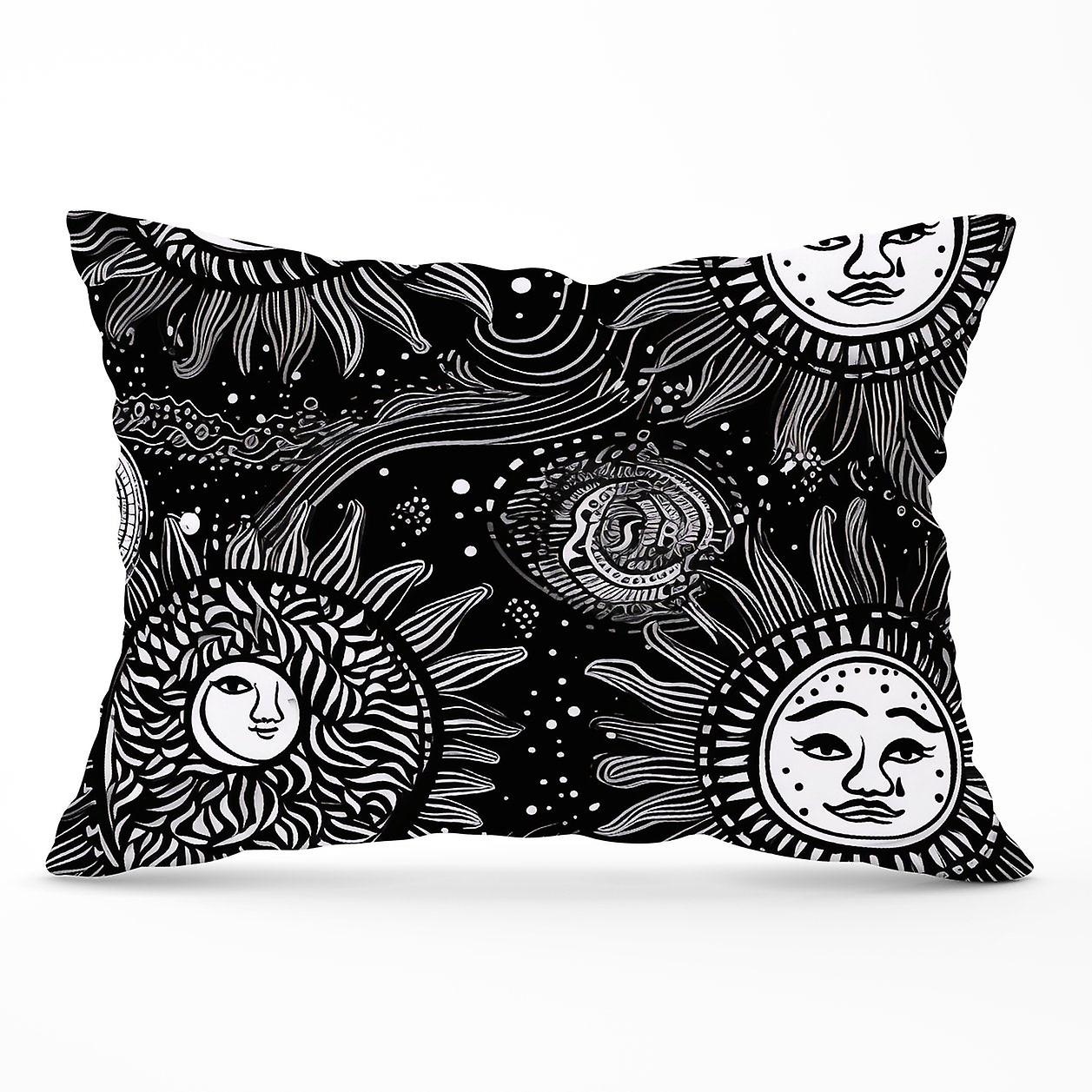 Moon And Sun White Black Cushions