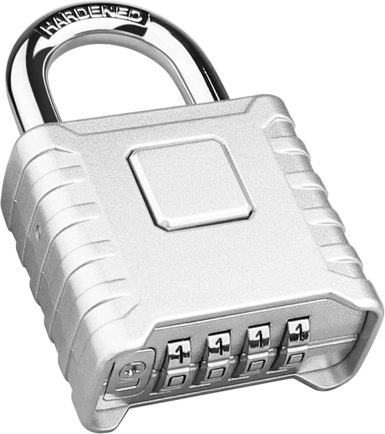 Heavy duty combination padlock, large outdoor padlock [one click unlock, high safety and weather resistance]