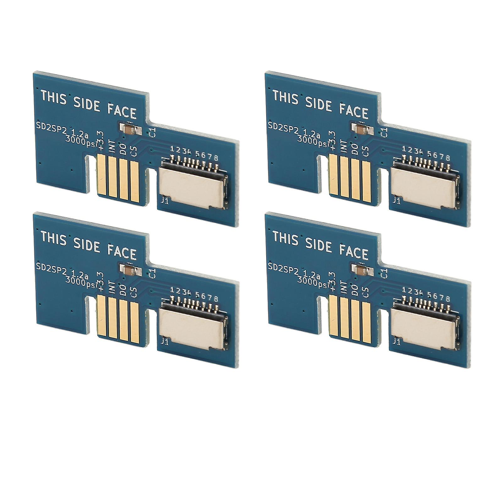 Console Micro Storage Card Adapter Game Console Memory Card Reader for GC SD2SP2 SDLoad SDL 4pcs Blue