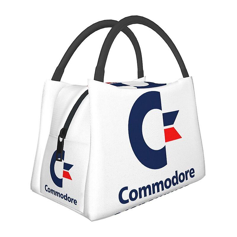 Commodore 64 Geantă de prânz izolată pentru femei Resuable Amiga International Computer Symbol Cooler Thermal Lunch Box Work Picnic