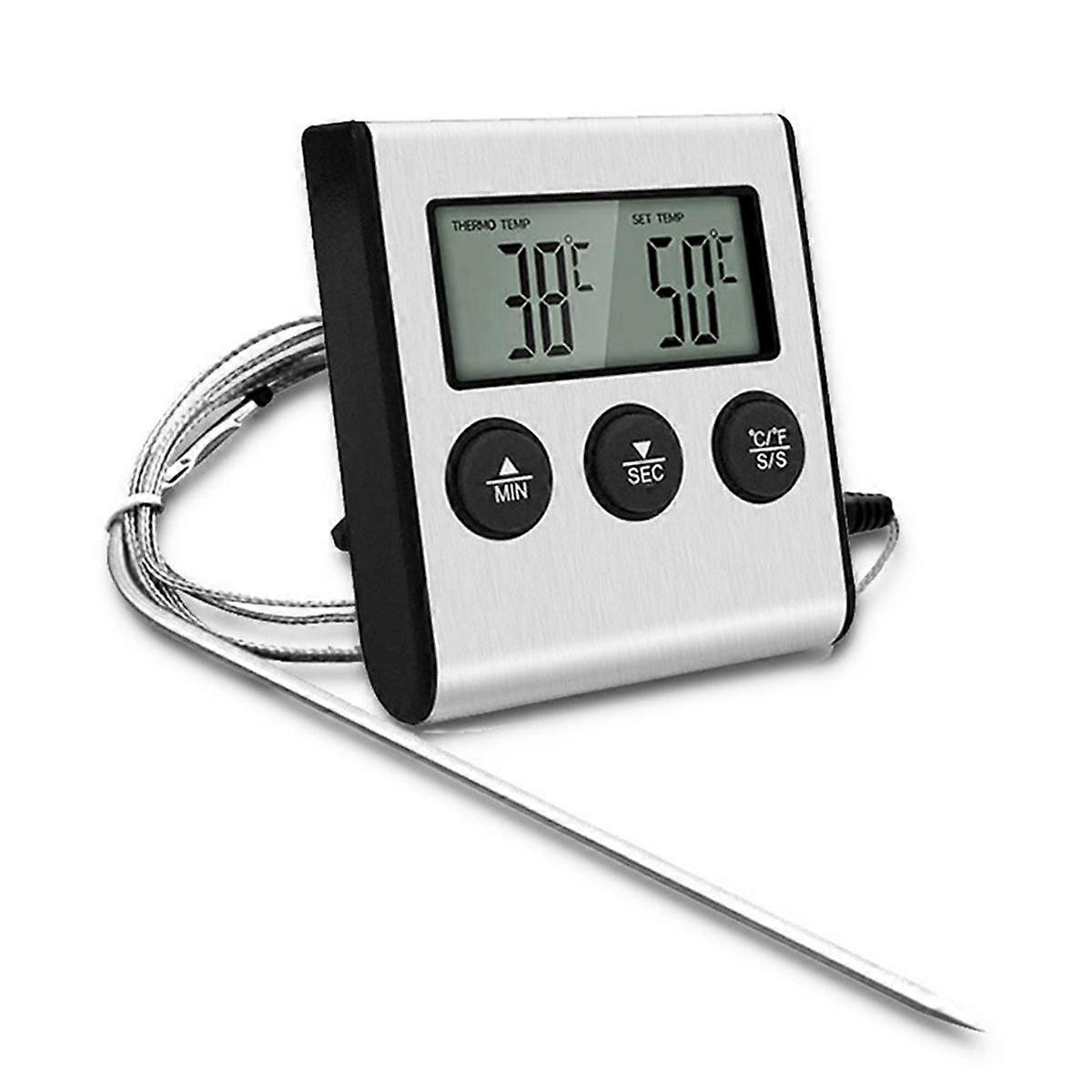 Kitchen Digital Thermometer BBQ Oven Meat Grill Function Heat Meter Home Baking Household Cooking T