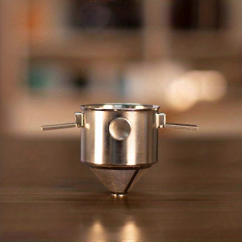 Stainless Steel Hanging Ear Coffee Filter - Paper-free and Convenient Coffee Utensil
