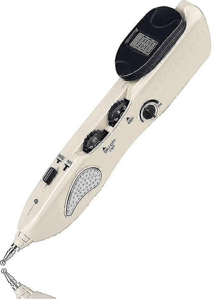 قلم الوخز بالإبر ، قلم تدليك إلكتروني رقمي للوخز بالإبر ، قلم طاقة ميريديان قوي مع 2 ماس