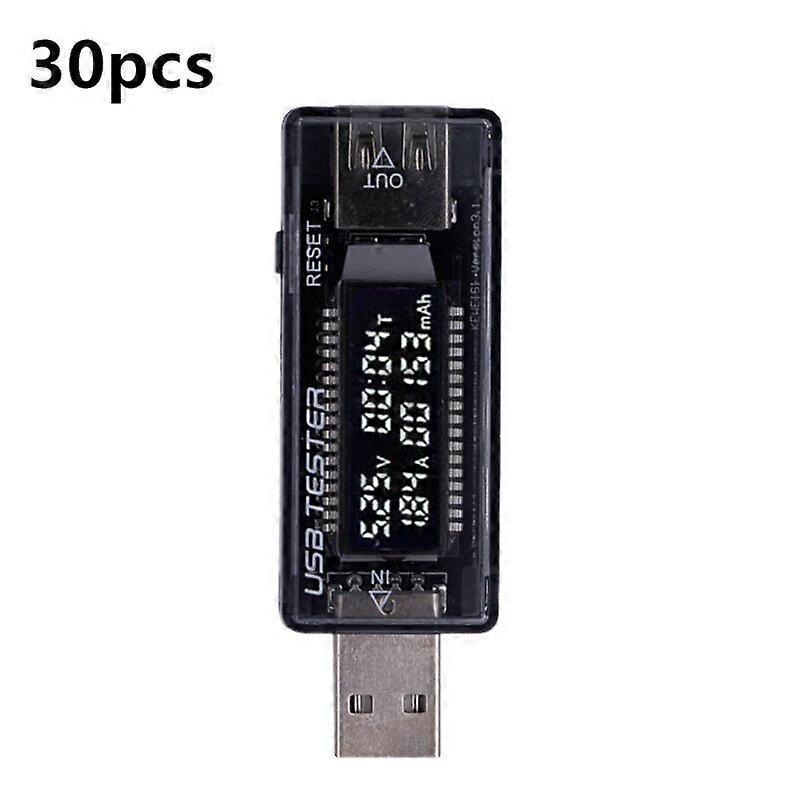 30 stks USB Tester Stroom Voltage Charger Capaciteit Tester Volt Stroom Voltage Meter Mobiele Power Detector Batterij Test Groothandel