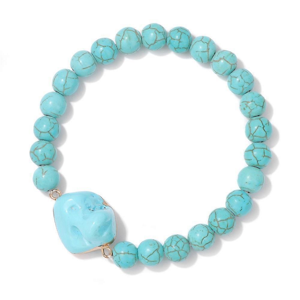 Bracelet - Turquoise Blue & Sea Shell - Oceanic Charm