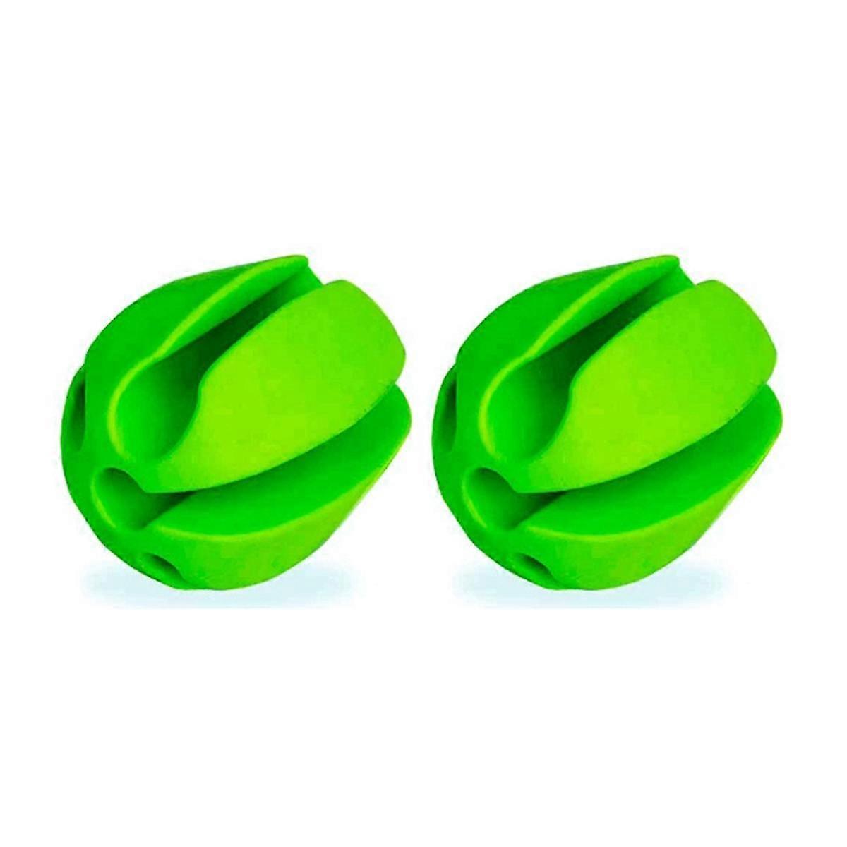 Lot de 2 supports de canne à pêche portables à boule fixe, pinces en TPE et silicone