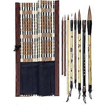 Pincel chinês pintura de caligrafia profissional, um conjunto de 8 pincéis