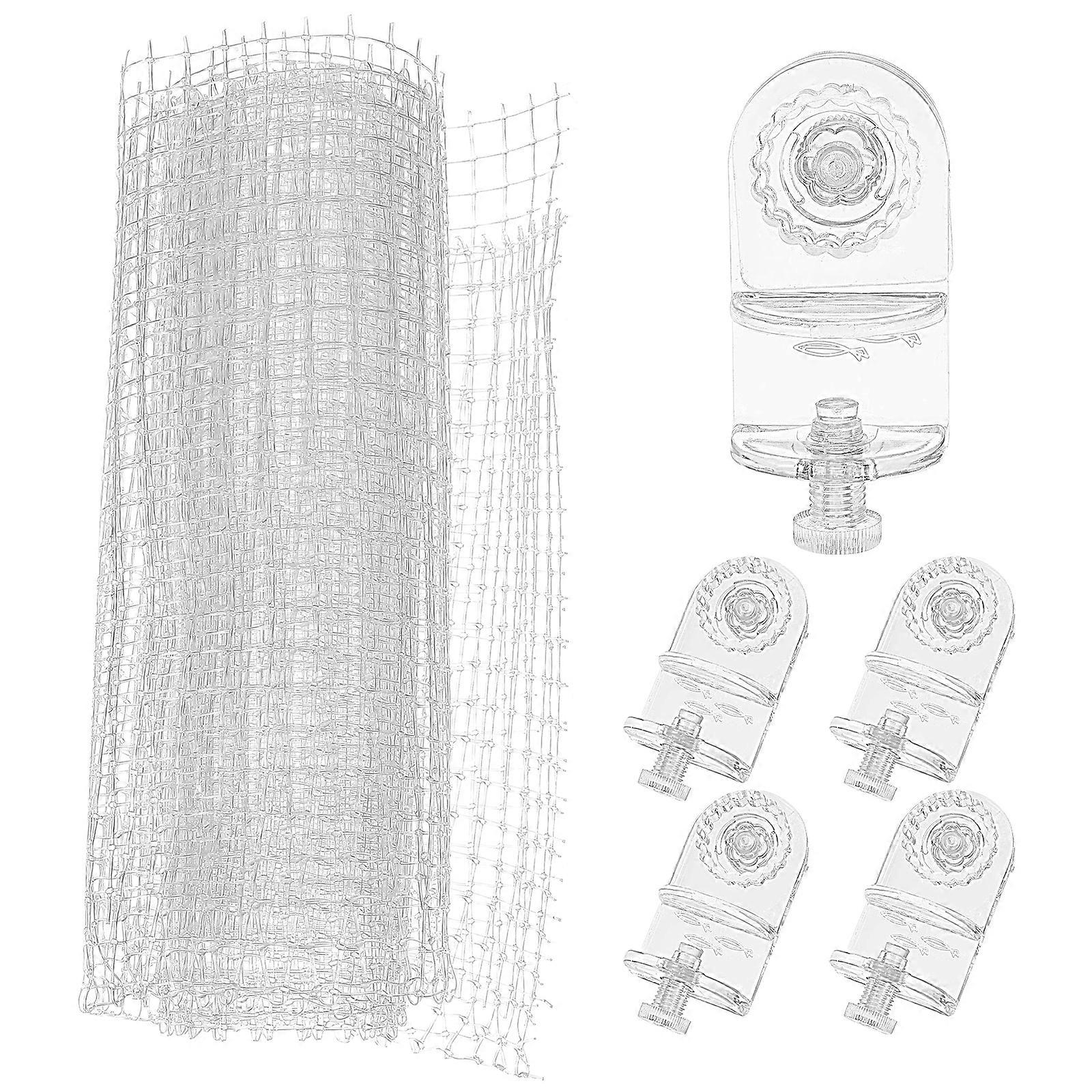 1 Set of Fish Tank Anti-escaping Net Aquarium Mesh Cover Practical Fish Tank Netting Cover