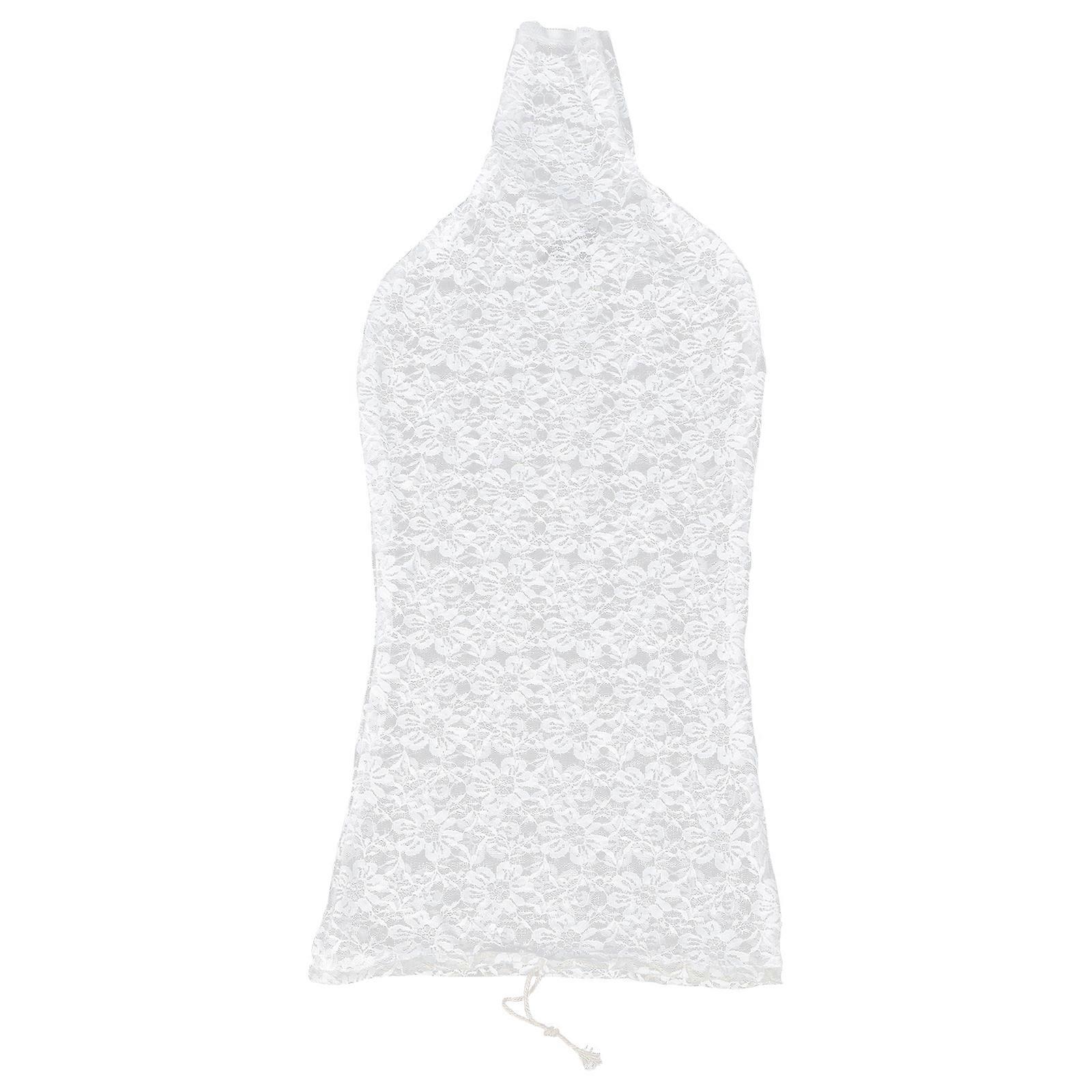 Schaufensterpuppe Spitze Abdeckung Weibliches Kleid Körperabdeckung Modell Halbkörper Spitze Display Abdeckung (Weiß)