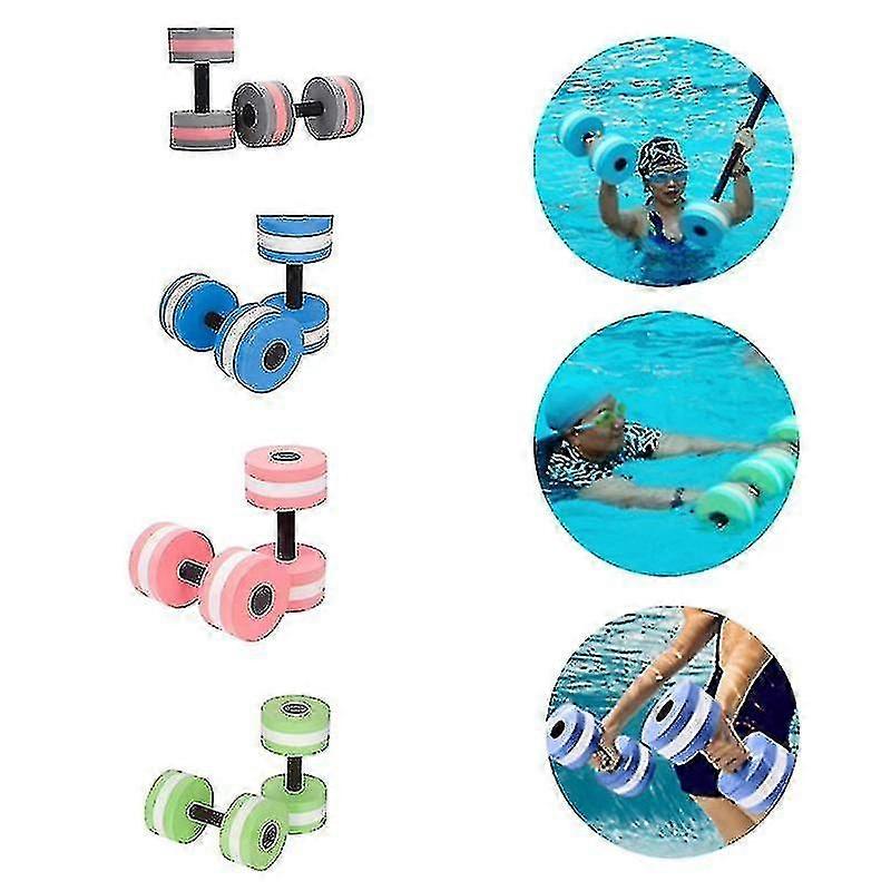 Water Aerobic Exercise Foam Dumbbells Pool Resistance Yoga Fitness Aquatic Swimming Equipment Tw