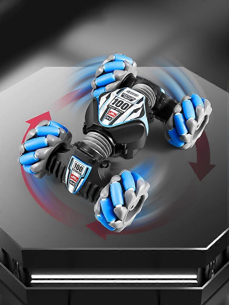 Gesture Sensing Rc Stunt Car With Light & Music + Tail Spray, Remote Control Gesture Sensor Toy Cars, Double Sided Rotating Off Road Vehicle