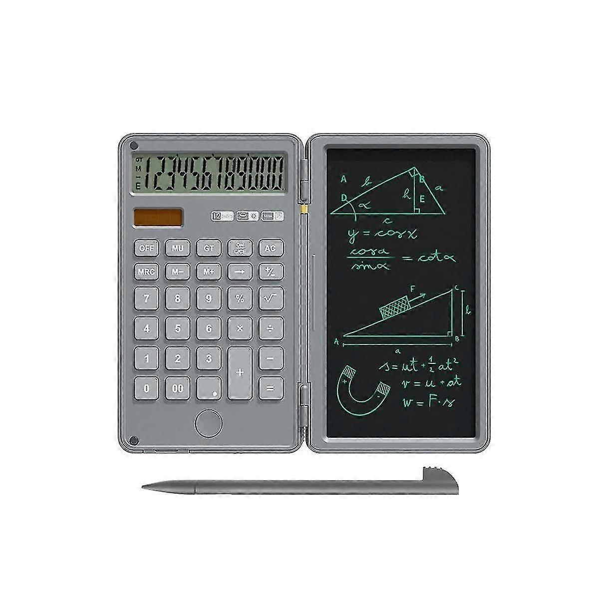 Calculator With Writing Pad 12-digit Portable Calculators With Stylus Electronic Drawing Board For