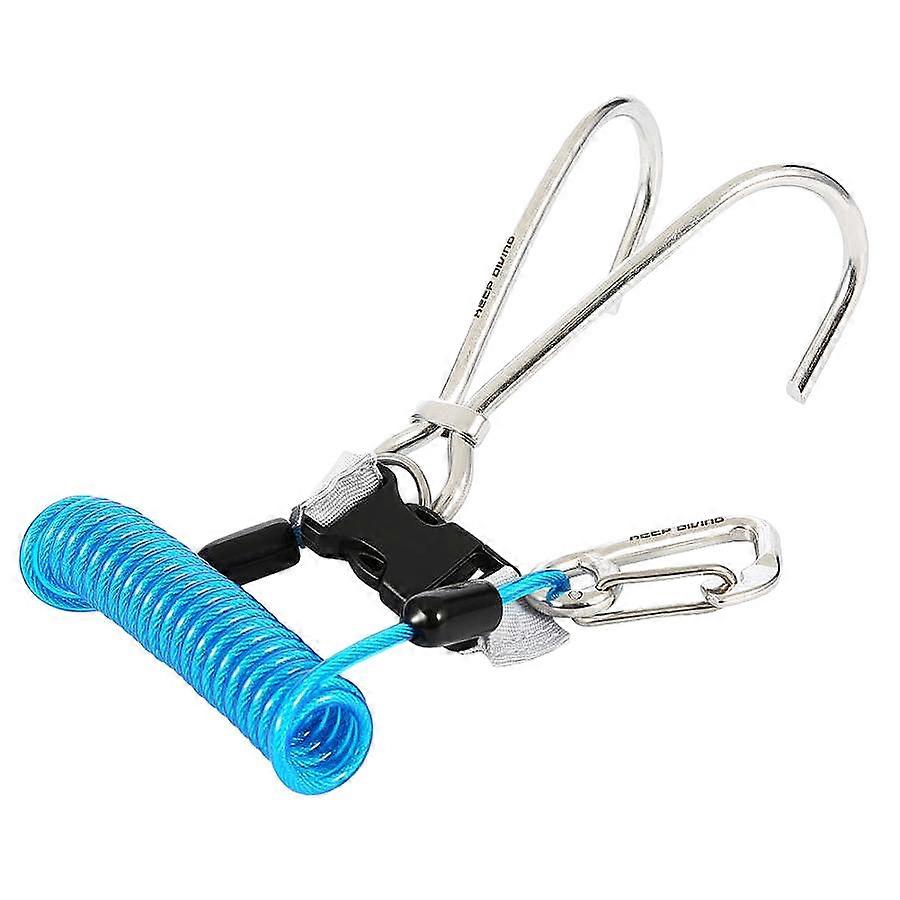 Scuba Diving Reef Hook Stainless Steel Diving Double Hook Quick-Release Hook Outdoor Underwater Spo