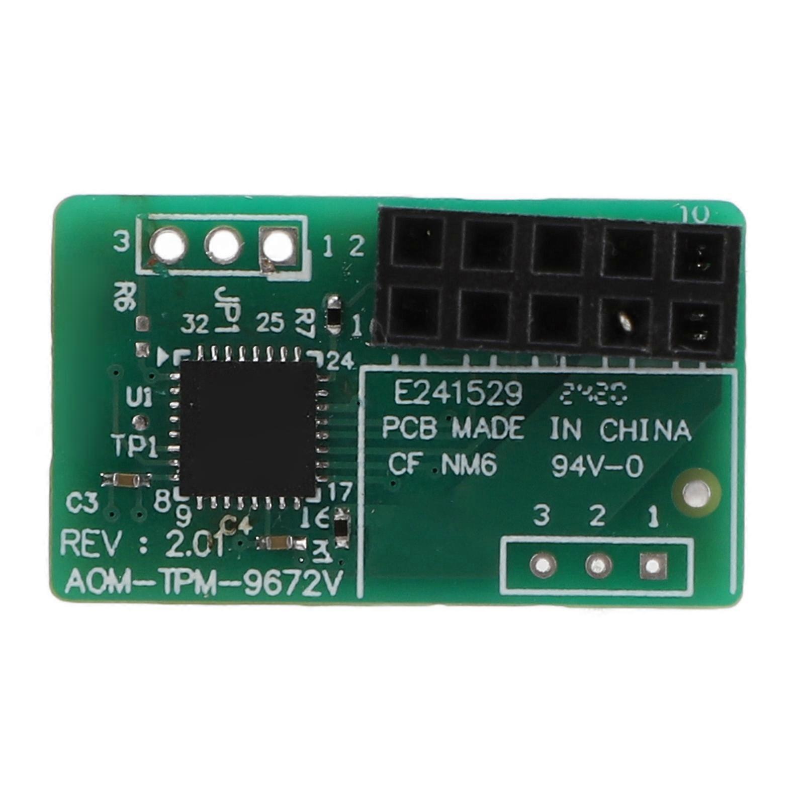 TPM 2.0 Module 10 Pin SPI Parallel AOM TPM 9672V Trusted Platform for ...
